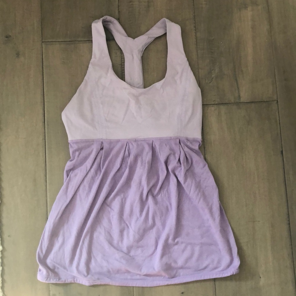 Lululemon Lavender Racerback Y back tank